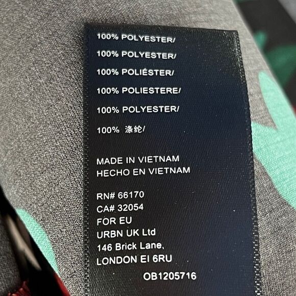 Urban Outfitters Michelle Plunging Floral Long Sleeve Mini Dress Red Flowers - Picture 11 of 12